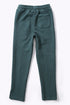 Sweatpants in quilted cotton blend with elastic waist